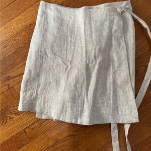 Elegant Beige A-Line Skirt